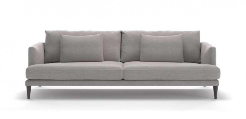 Zweisitzer Luxus Graues Sofa Textilmöbel Wohnzimmer Sofas Couen Moderrn