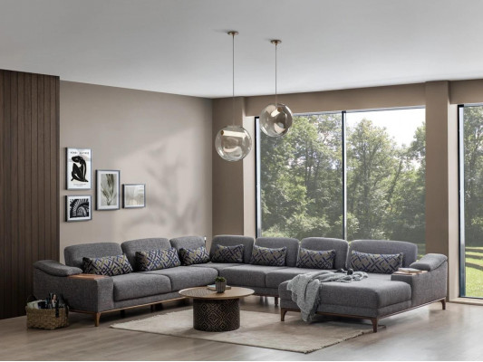 Luxus Sofa U Form Modern Wohnzimmer Ecksofa Polstermöbel Neu Sofa Couch