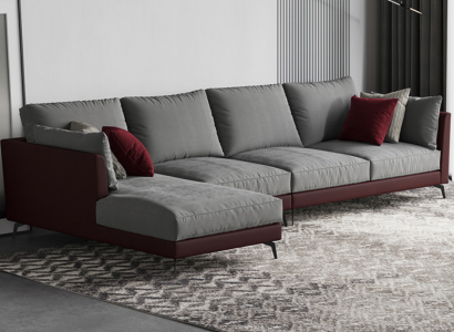 Couch Ecksofa L-Form Wohnlandschaft Sofa Polster Garnitur Stoff Sofas Möbel