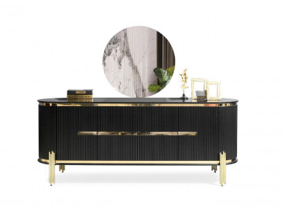 Sideboard Luxus Schrank Regal Holz Anrichte Schränke Wohnzimmer Modern Designer