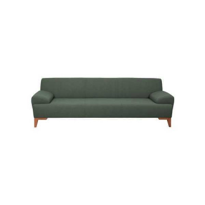 Dunkelgrüner Dreisitzer 3-Sitzer Couch Polstersofa Wohnimmer 3-er Couch