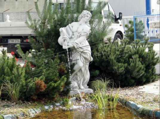 Gartenfigur "Frau Fontaine"140cm Teichfigur Menschen Steinguss