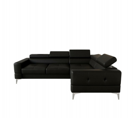 Multifunktion Sofa Couch Eckpolsterung Wohnzimmer L-Form Schwarz Modern Luxus