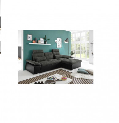 Ecksofa L-Form Sofa Wohnlandschaft Garnitur Bettfunktion Polster Design