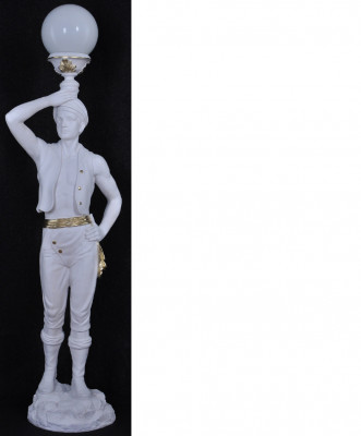 Lebensgroß Hindu Stand Leuchte Skulptur Stehleuchte Lampe Dekoration Figur 160cm