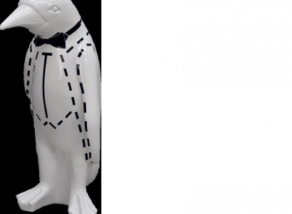 XXL Design 67cm Pinguin Luxus Figur Skulptur Handarbeit Tier Skulpturen Figuren