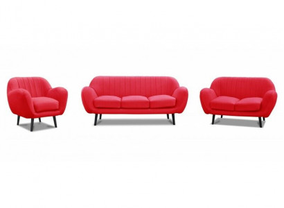 Sofagarnitur 3+2+1 Couch Polster Sofas Couchen Wohnzimmer Design Chesterfield