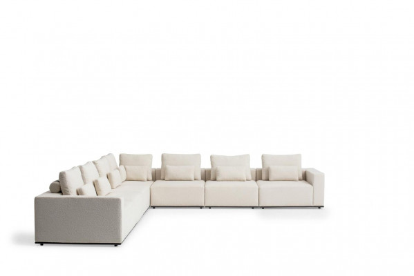 Textil Sofas L-Form Luxus Möbel Wohnzimmer Ecksofa Stil Moderne Möbel