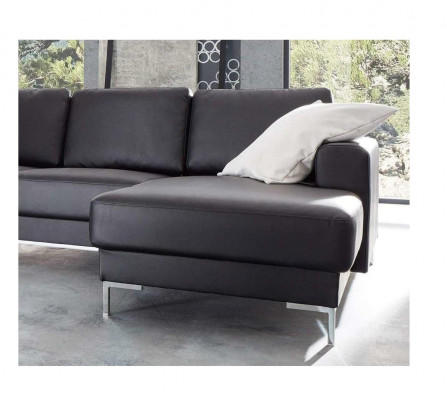 Ecksofa Sofa Couch Polster Wohnlandschaft Deko Leder Eck Sofas Garnitur