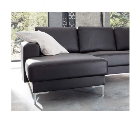 Ecksofa Sofa Couch Polster Wohnlandschaft Deko Leder Eck Sofas Garnitur