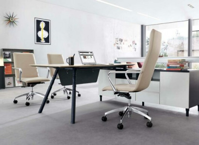 Design Eckschreibtisch Büro Einrichtung Chef Zimmer Möbel Schreibtische