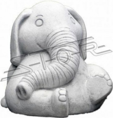 Design Figur Elefant Skulptur Figuren Skulpturen Statuen Weiß Karikatur Statue