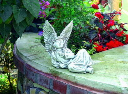 Engel 27cm Skulptur Design Figur Statue Garten Figuren Dekorative Statuen