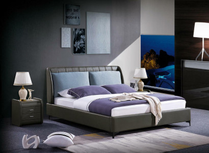 Luxus Schlafzimmer Möbel 3tlg. Komplett Set Bett 2x Nachttische Modernes Design.