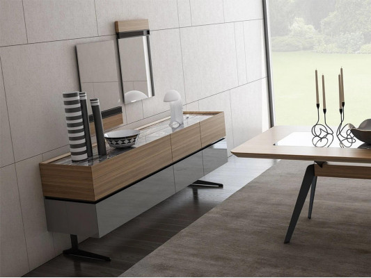 Luxus Sideboard Esszimmer Komplett 2x Spiegel Modern Einrichtung Design