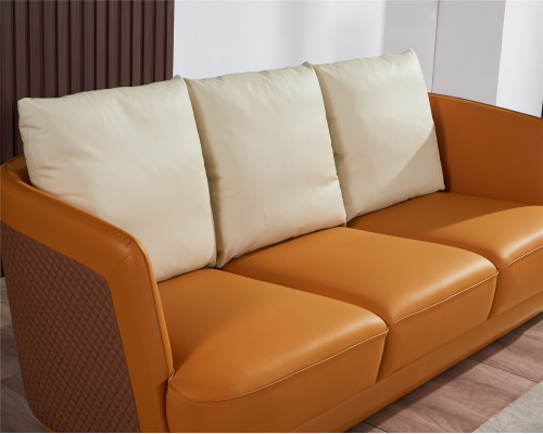 Wohnlandschaft Sofagarnitur 3+2+1 Sitzer Ledersofa Couch Garnitur