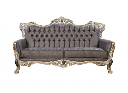 Klassisch Sofa 3 Sitzer Polstersofa weiß Textill Sitz Design Couch Sofas Stoff