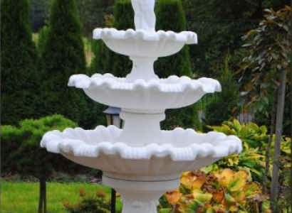 Zierbrunnen Springbrunnen Skulptur Brunnen Deko Garten Fontaine Teich Neu 227cm