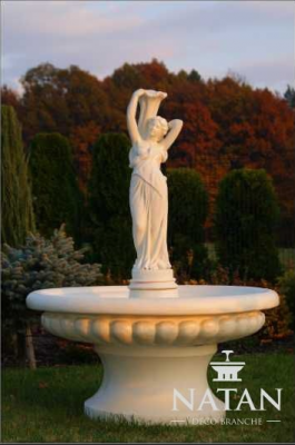 Zierbrunnen Springbrunnen Figur 164cm Brunnen Dekoration Garten Fontaine Teich