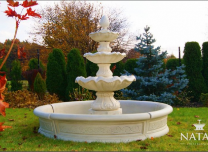 Zierbrunnen Springbrunnen Skulptur Brunnen Deko Garten Fontaine Teich Neu 195cm