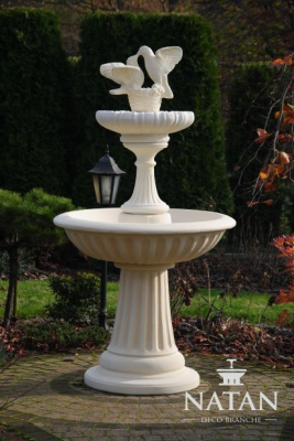 Zierbrunnen Springbrunnen Skulptur 171cm Brunnen Deko Garten Fontaine Teich Neu