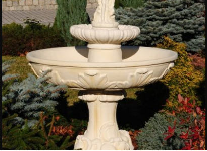 Springbrunnen Garten Teich Brunnen 165cm Steinbrunnen Gartenbrunnen Fontaine Neu