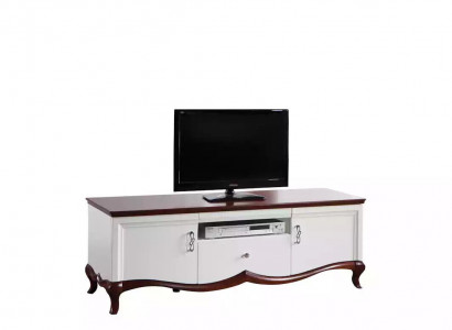 rtv Lowboard tv Ständer Sideboard Holz Luxus weiß Wohnzimmer Schrank