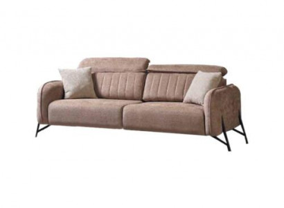 Beiges Wohnzimmer Dreisitzer Set Moderne Stoffsofas Luxuriöse Möbel