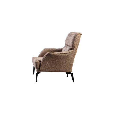 Beige Wohnzimmer Sofagarnitur Designer 2x Stoffsessel 3-Sitzer 3tlg.