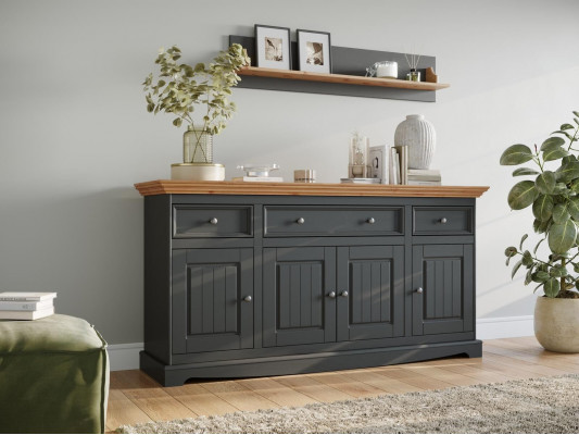 Möbel Echtholz Schränke Anrichte Kommoden Massive Kommode Sideboard Schrank Neu