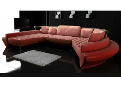 Runde Couch Sofa Polster Rundsofas Wohnlandschaft Ecksofa Eckgarnitur