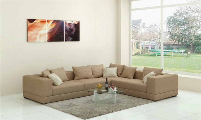 Sofa Modernes Polster Textil Couch Design Ecksofa Couchen Stoff