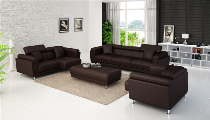 Design Couchen Sofas Polster 321 Sitzer Sofagarnitur Garnituren Set Leder Sofa