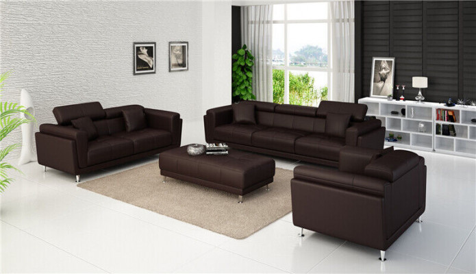 Design Couchen Sofas Polster 321 Sitzer Sofagarnitur Garnituren Set Leder Sofa