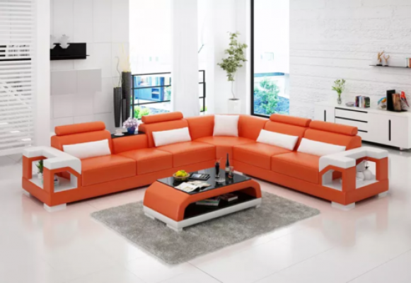 Ecksofa Couch Polster Eckgarnitur Sofa Garnituren Eckledersofa Wohnlandschaft