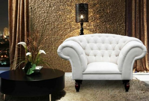 CHESTERFIELD SESSEL COUCH SOFA FERNSEHSESSEL LOUNGE POLSTER Lounge Relax CUPIDOI