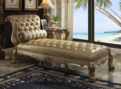 Chaiselongues Chesterfield Liege Chaise Leder Sofa Goldene Liegen Chsterfield