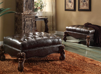 Fußhocker Hocker Polsterhocker Sitzhocker Ottomane Hocker Chesterfield Barock