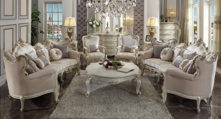 Sofagarnitur 4tlg. Sofa Set Design Couchen Polster Couch Barock Rokoko