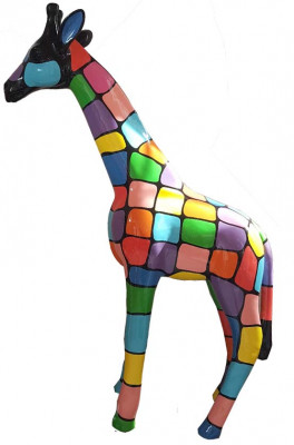 Giraffe Design Figur Statue Moderne Figuren Statuen Dekoration Deko Garten Neu