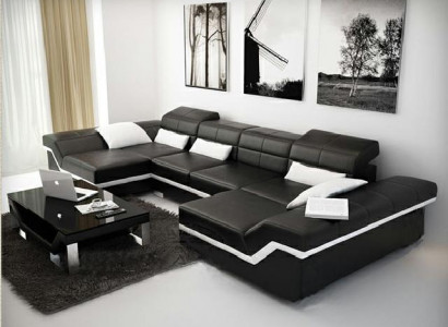 Big couch ledergarnitur polster neu ledersofa xxl sofa ecksofa wohnlandschaft