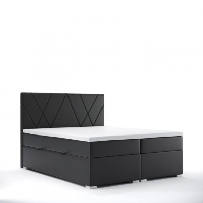 Luxus Schlafzimmer Bett Polster Stoff Design Doppelbett Möbel Boxspringbett