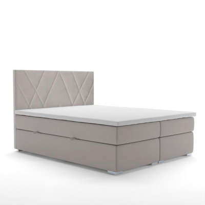 Luxus Schlafzimmer Bett Polster Stoff Design Doppelbett Möbel Boxspringbett