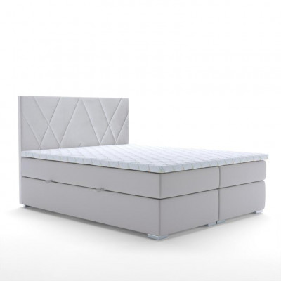 Luxus Schlafzimmer Bett Polster Stoff Design Doppelbett Möbel Boxspringbett