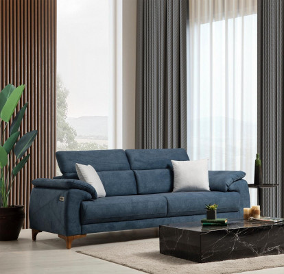 Wohnzimmer Set Modern Luxus Sofagarnitur 3 tlg Polster Möbel Textil Neu