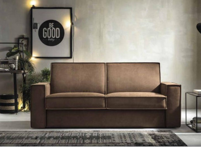 Schlafsofa Sofa 2 Sitzer Zweisitzer Textilsofa Wohnzimmer Italienische Möbel Neu