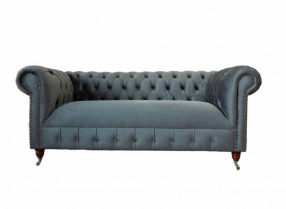 Chesterfield Textil Sofa 3 Sitzer Dreisitzer Luxus Möbel Design Lounge