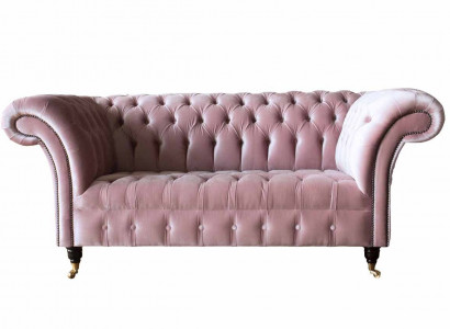 Chesterfield Zwei Sitzer 2 Sitz Couch Polster Sitz Sofa Couchen Design