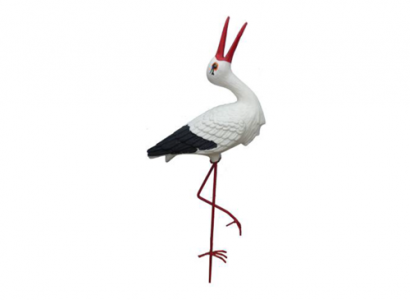 Storch 50cm Figur Statue Garten Dekoration Skulptur Deko Skulpturen