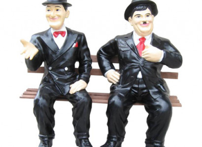 Deko Figur Statue Skulptur 60 cm Figuren Statuen Skulpturen Laurel Hardy P90